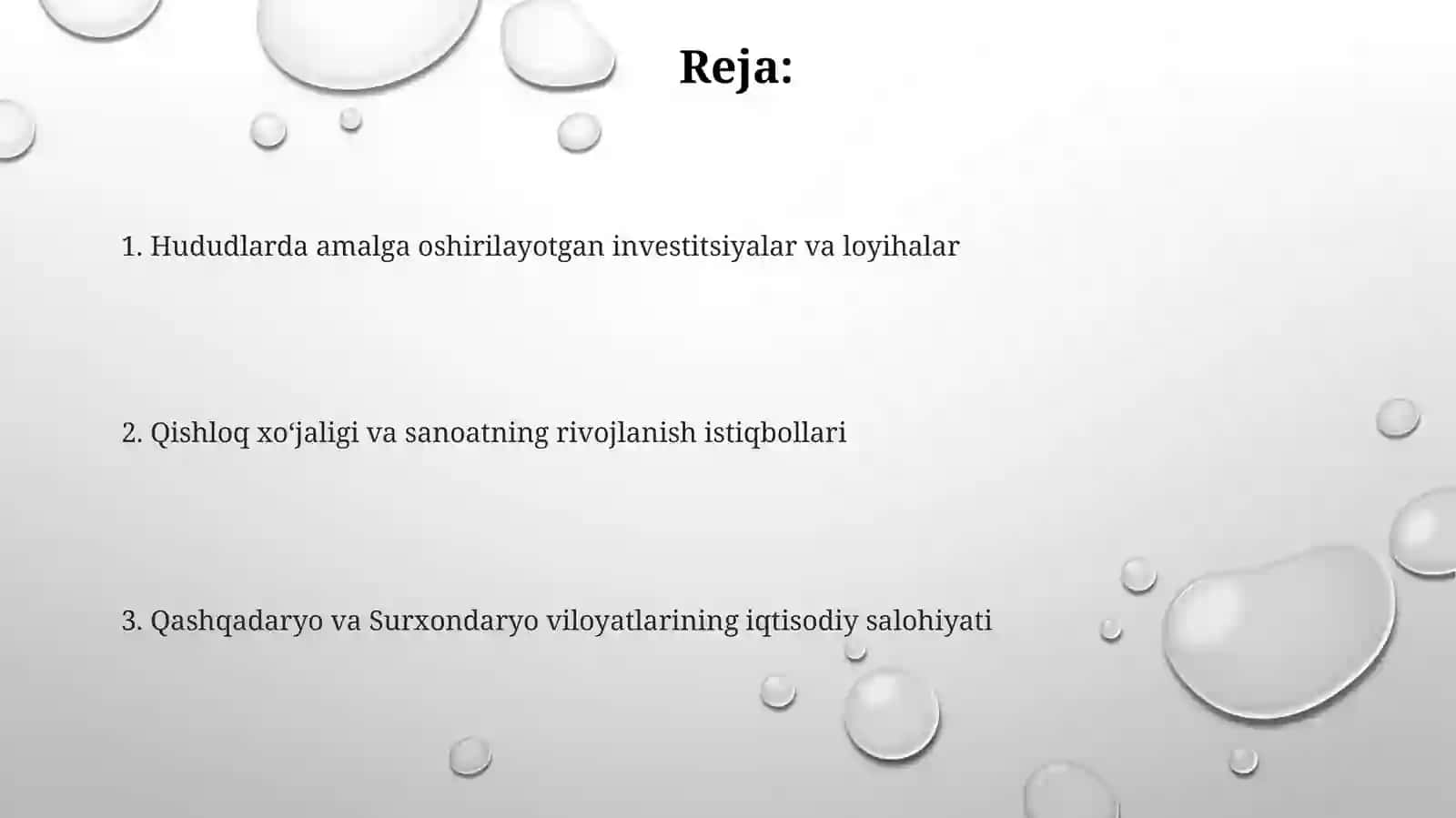 Janubiy iqtisodiy rayon. Qashqadaryo va Surxondaryo 2