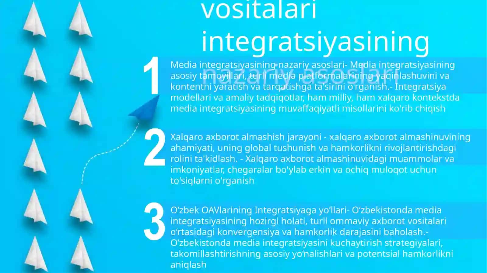 Xalqaro Axborot Almashinuv Jarayoniga O‘Zbekiston Oavlarining Integratsiya Yo‘Llari 2