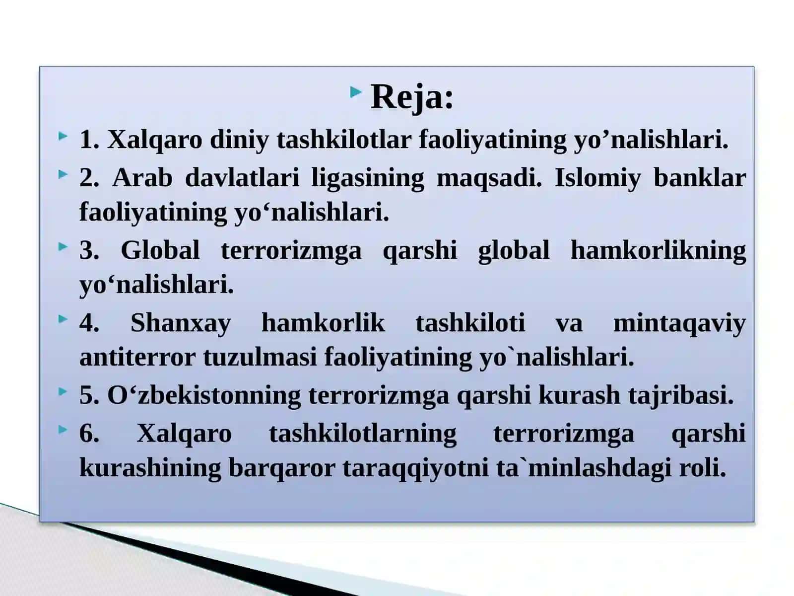 Xalqaro diniy tashkilotlar faoliyatining tarixi va ularning barqaror rivojlanish maqsadlariga erishishdagi ahamiyati 2