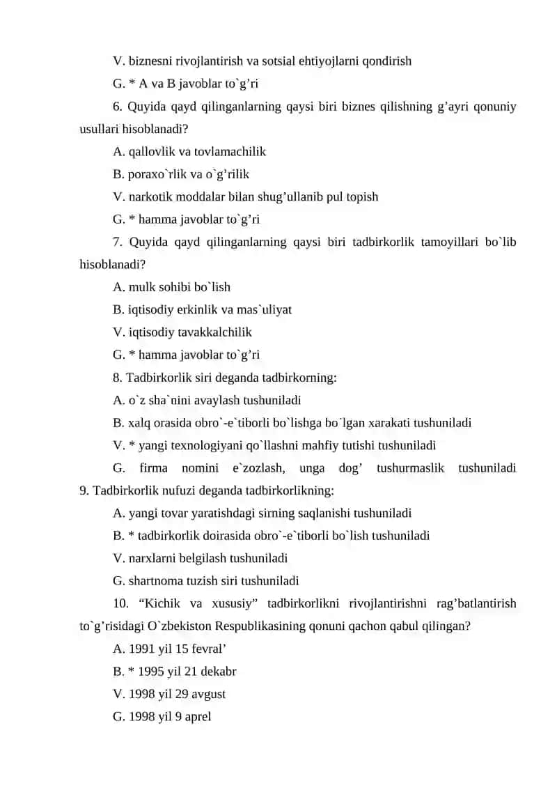 Kichik biznesni moliyaslashtirishning o'ziga xos xususiyatlari 2