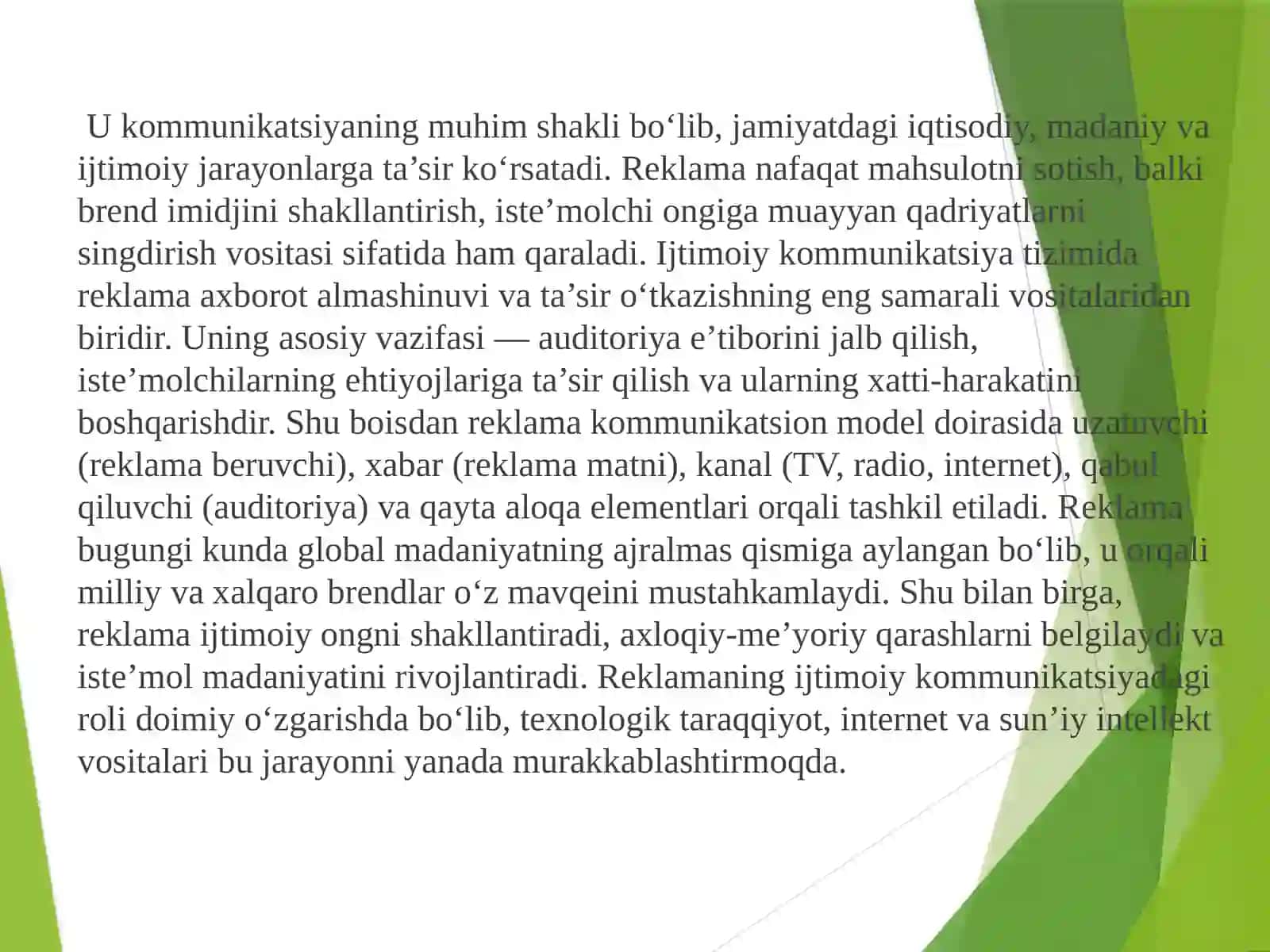 Reklama-ijtimoiy kommunikatsiya 2