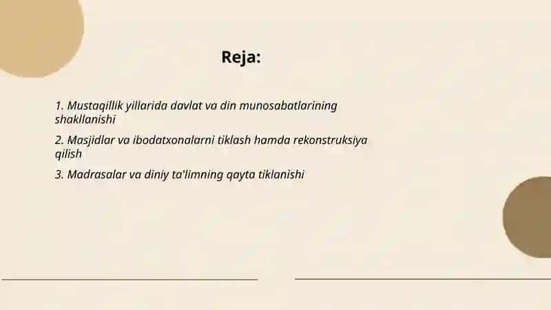 Mustaqillik yillarida diniy qadriyatlarning qaytadan tiklanishi 2