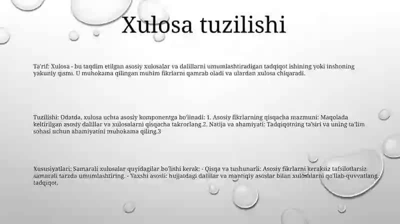 Xulosa Chiqarishning Umumiy Mantiqiy Tavsifi 2