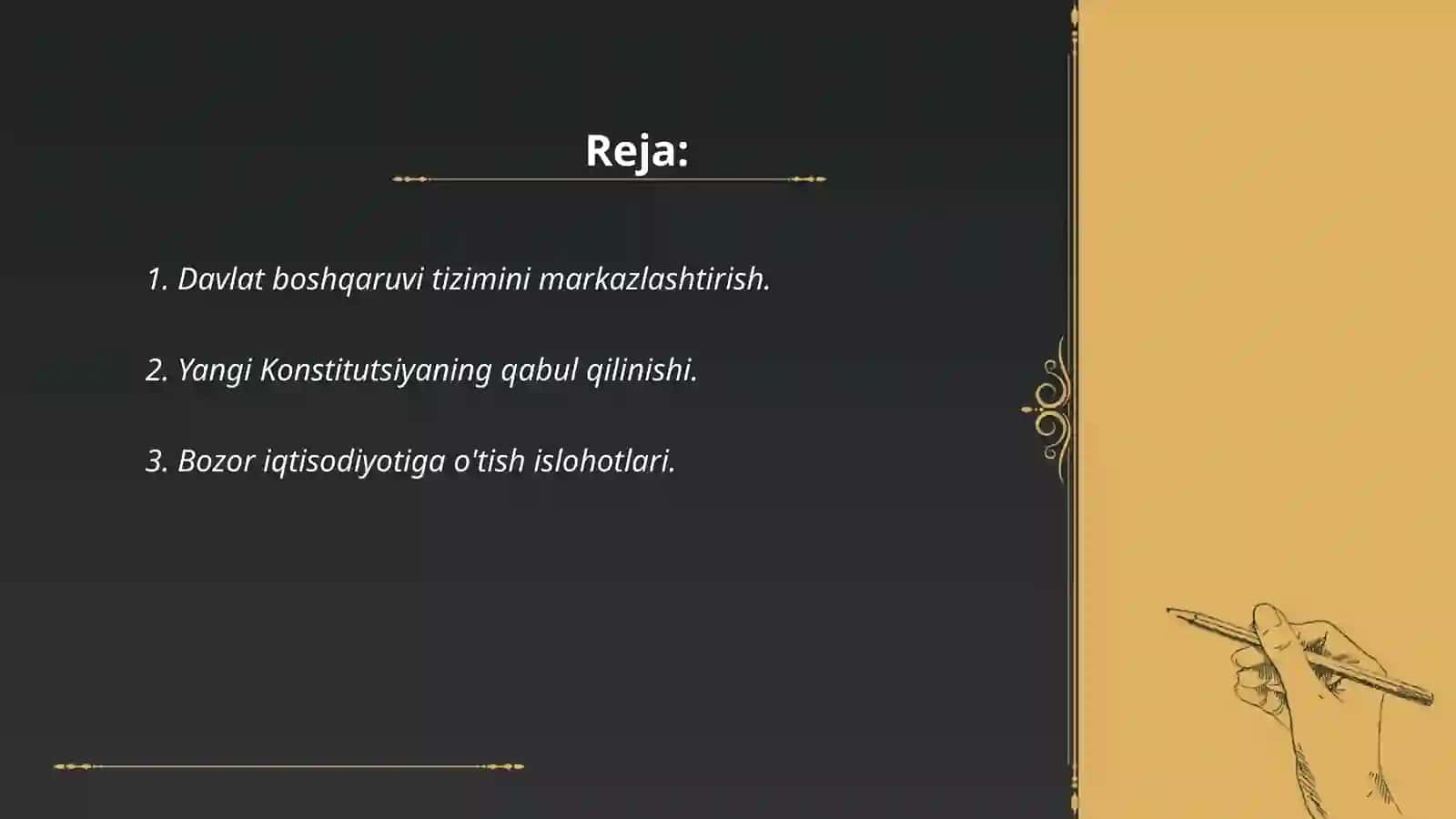 Davlat boshqaruvi tizimini markazlashtirish 2
