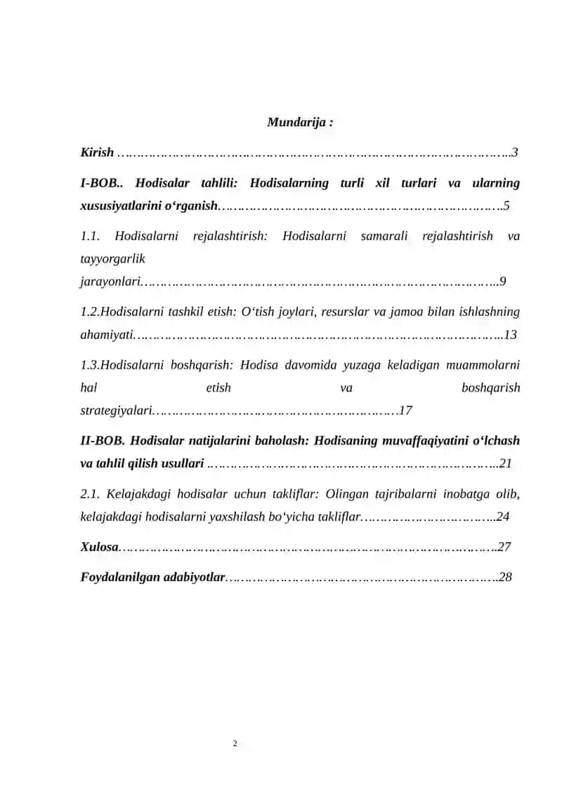 Event (hodisa)lar bilan ishlash 2