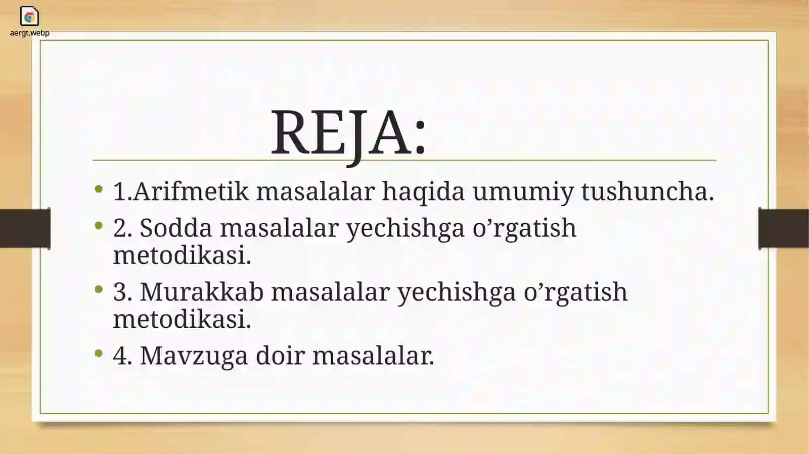 Arifmetik amallar 2