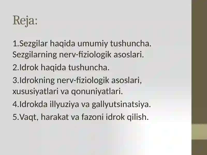 Sezgi va idrok 2