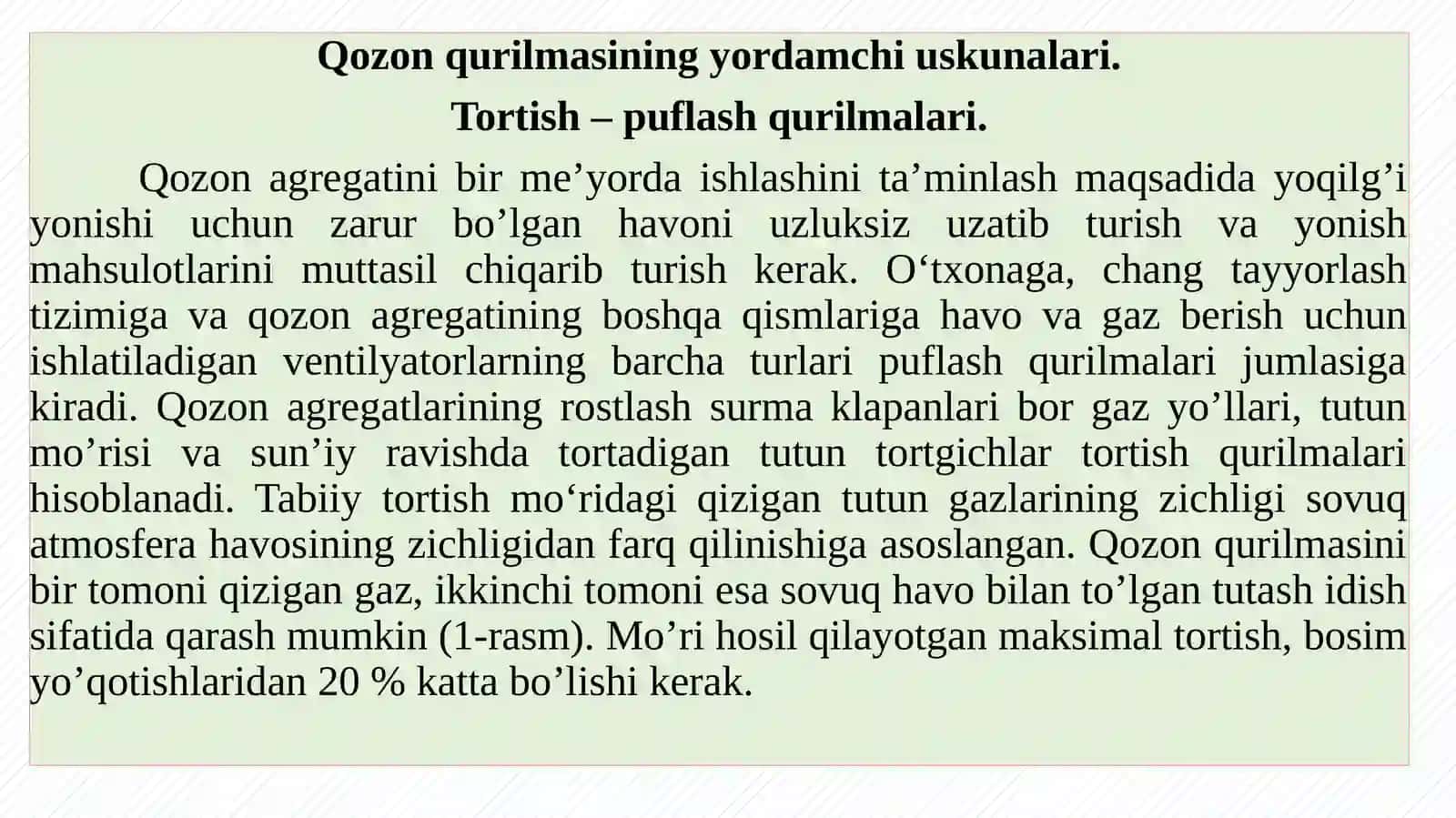 Qozon agregatining asosiy elementlari 2