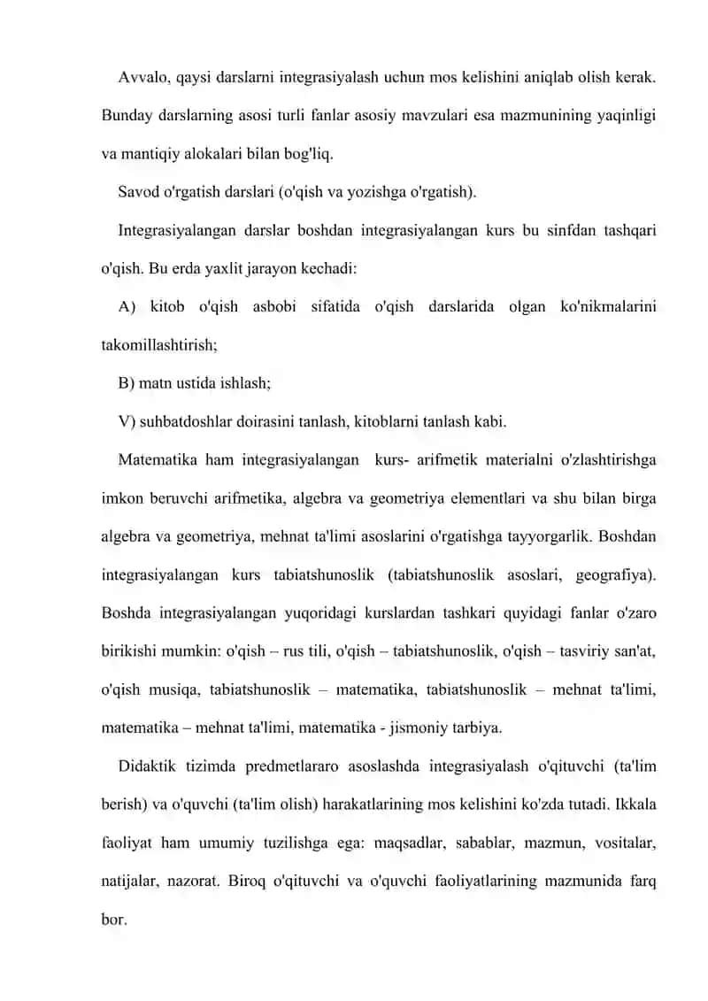 Darsning samaradorliginbi oshirish bo'yicha tavsiyalar 2