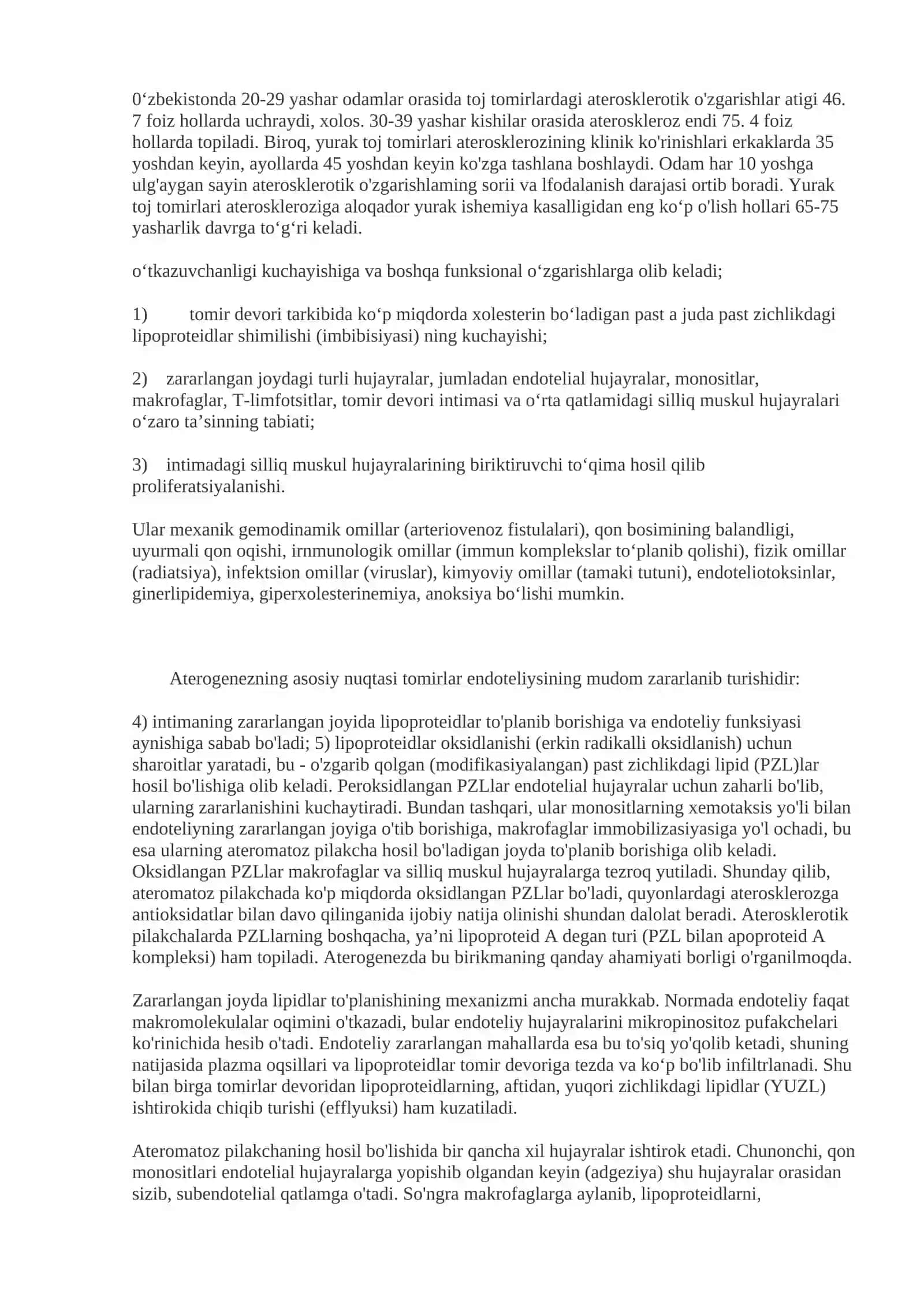 Qon tomirlar patologiyasi. Tomir anomaliyalari. Ateroskleroz. Gipertenziya. Anevrizmalar. Vaskulitlar. Vena va limfa tomirlari patologiyasi. Tomir usmalari 2