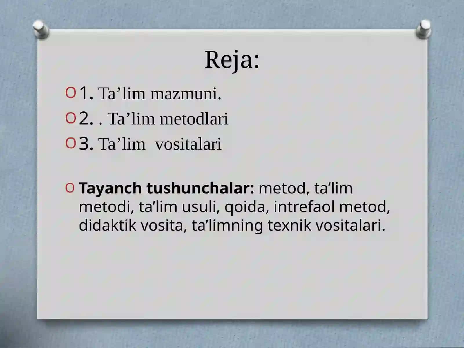 Ta’lim mazmuni 2