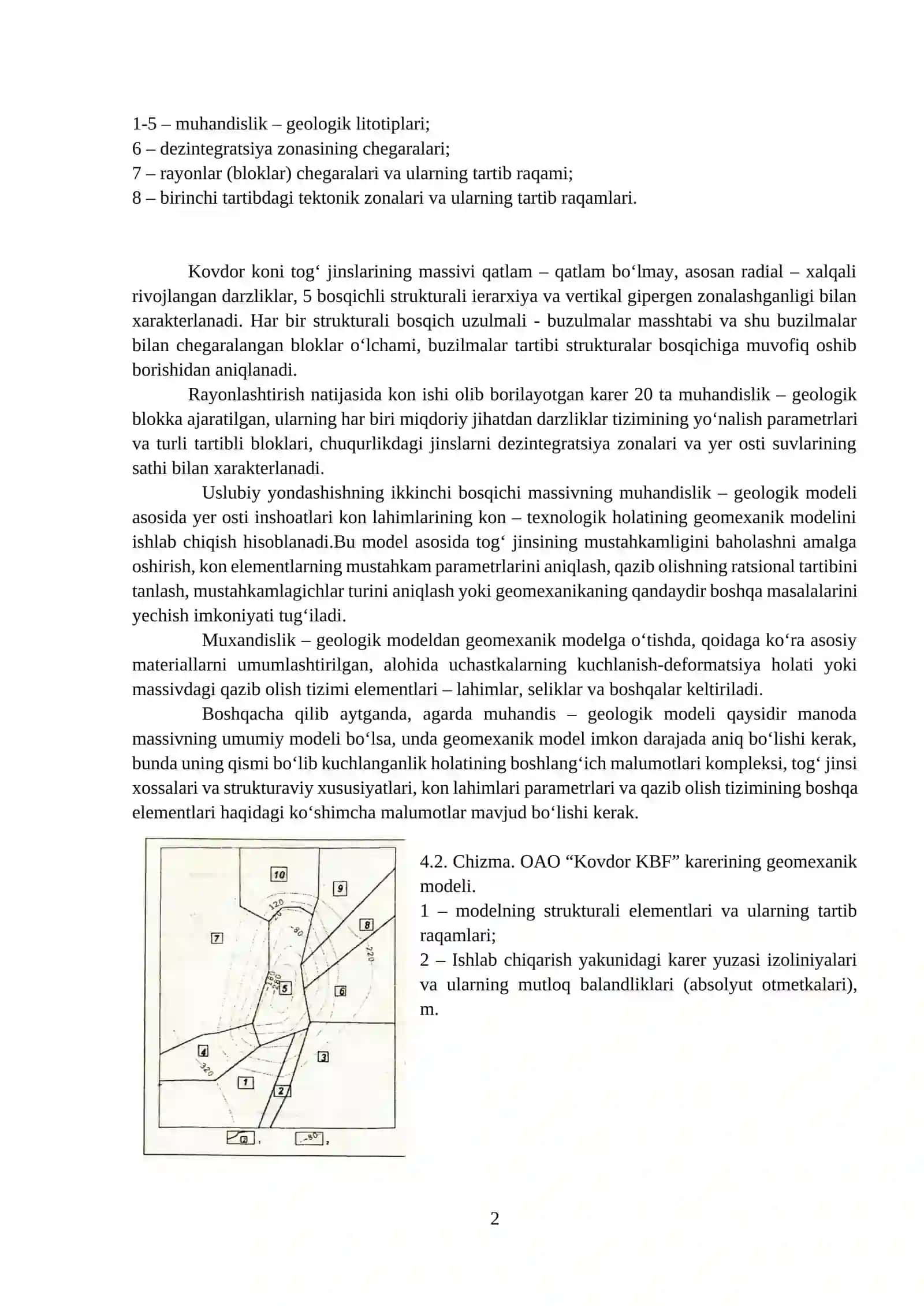 Geomexanik jarayonlarni tadqiq qilish usullari va umumiy uslubiy yondashish 2