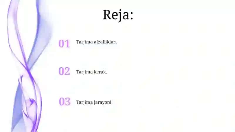 Tarjima afzalliklari 2