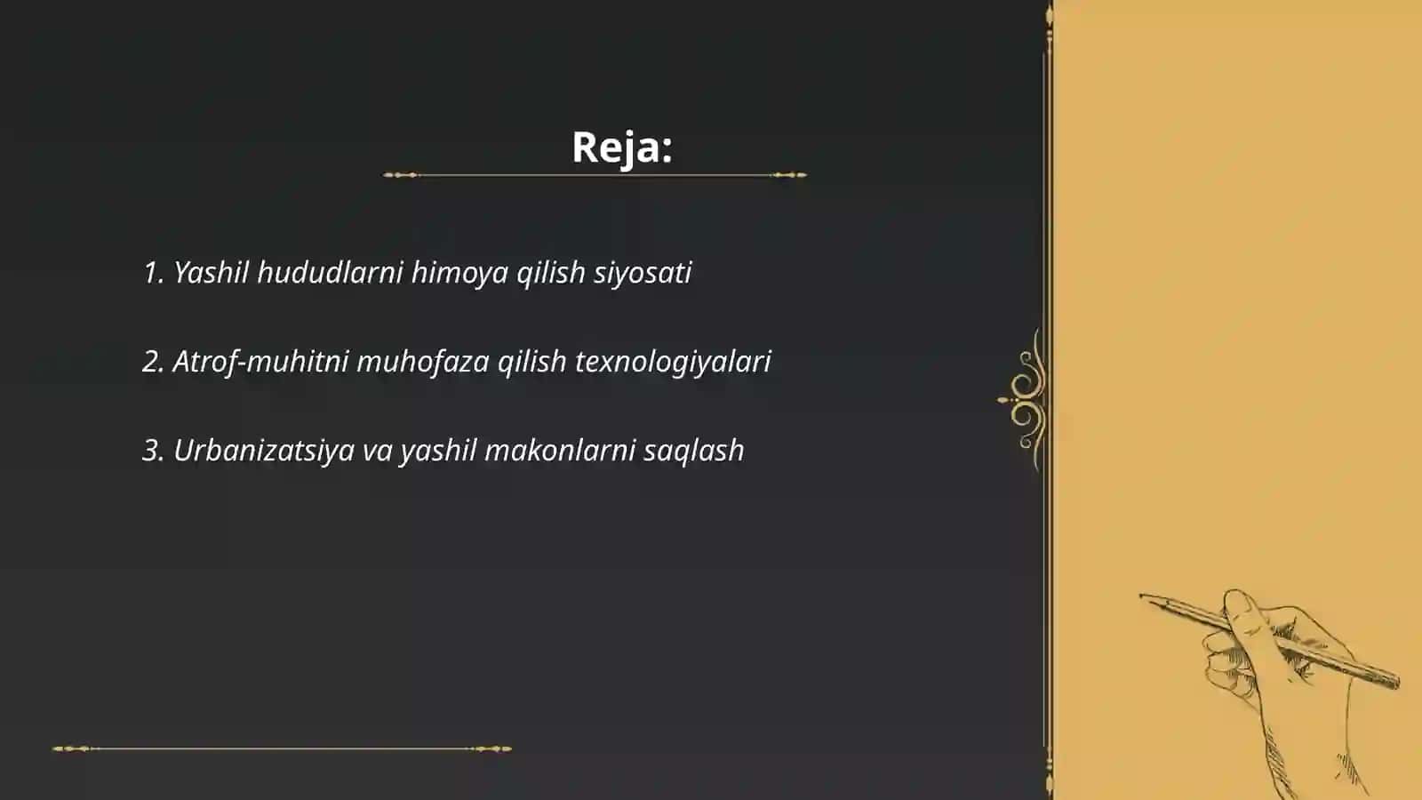 Yashil hudularni saqlash va rivojlantirish strategiyalari 2