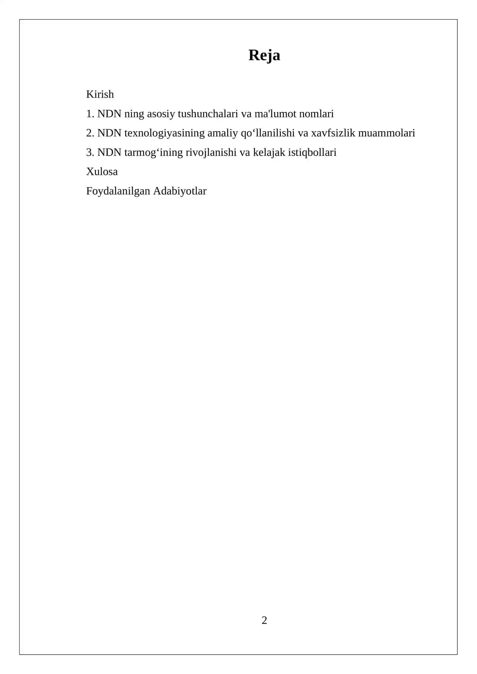 NDN Texnologiyasi 2