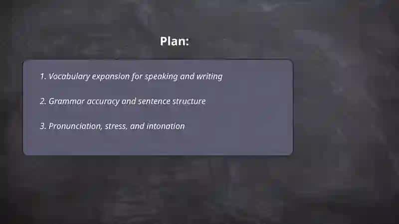 Improve speaking and writing skills 2