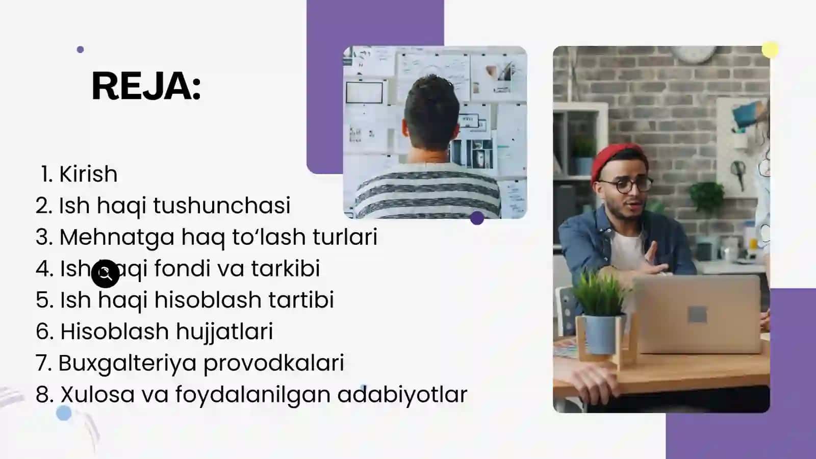 Korxonada ish haqini hisoblash buxgalterlik provodkalar 2