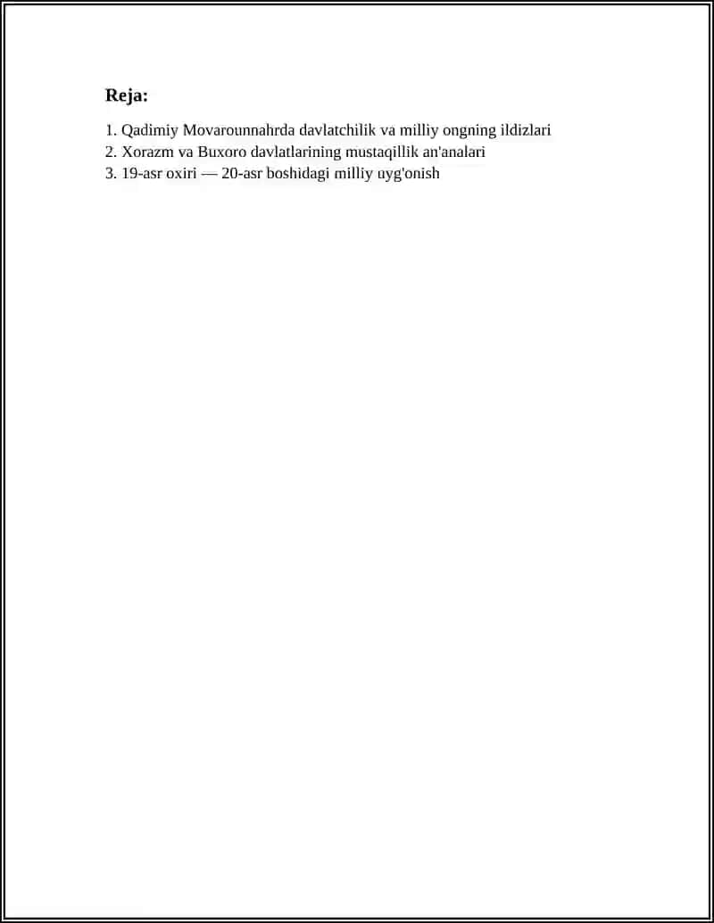 Qadimiy Movarounnahrda davlatchilik va milliy ongning ildizlari 2