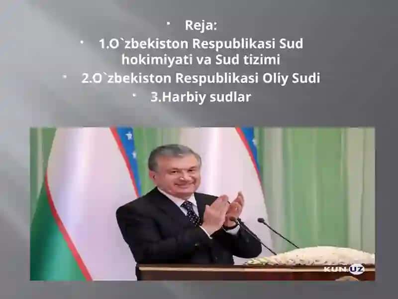 O'ZBEKISTON RESPUBLIKASI OLIY SUDI SHAKLLANISH GENEZISI 2