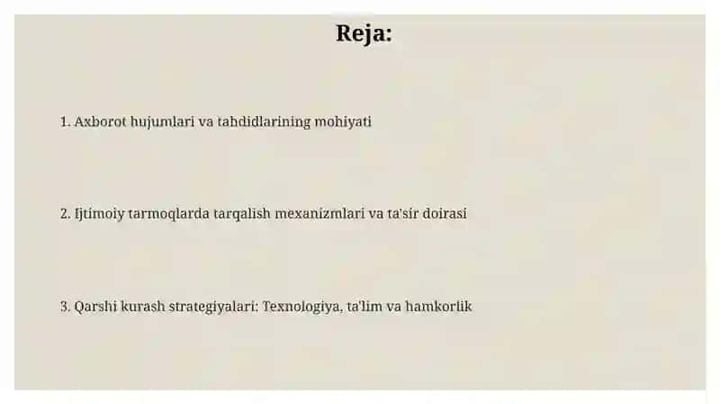 Ijtimoiy tarmoqlarda axborot xurujlari va tahdidlari 2
