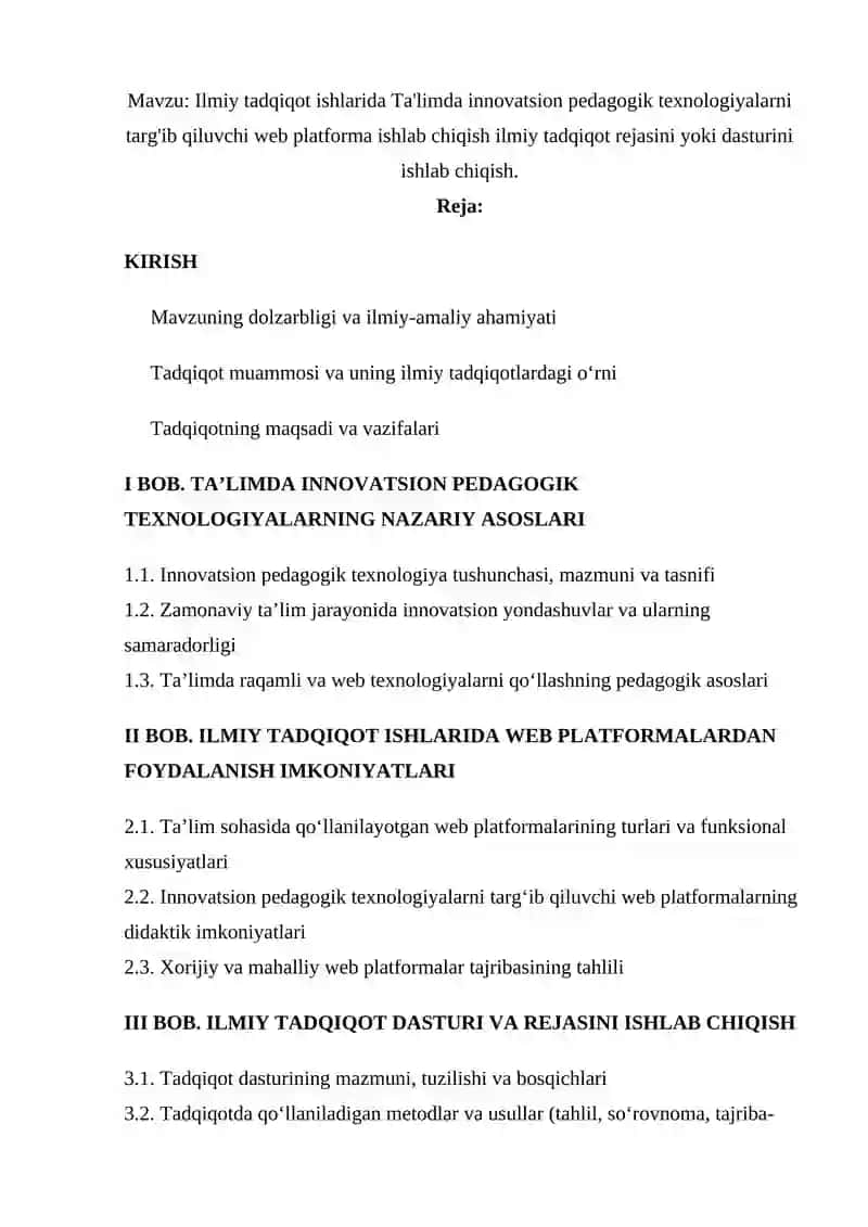 Ilmiy Tadqiqot Metodologiyasi 2