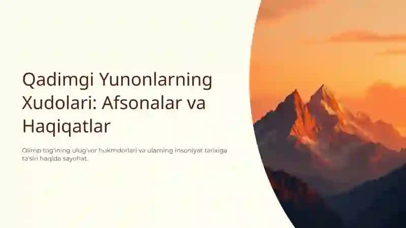Qadimgi Yunonlarning Xudolari: Afsonalar va Haqiqatlar 2