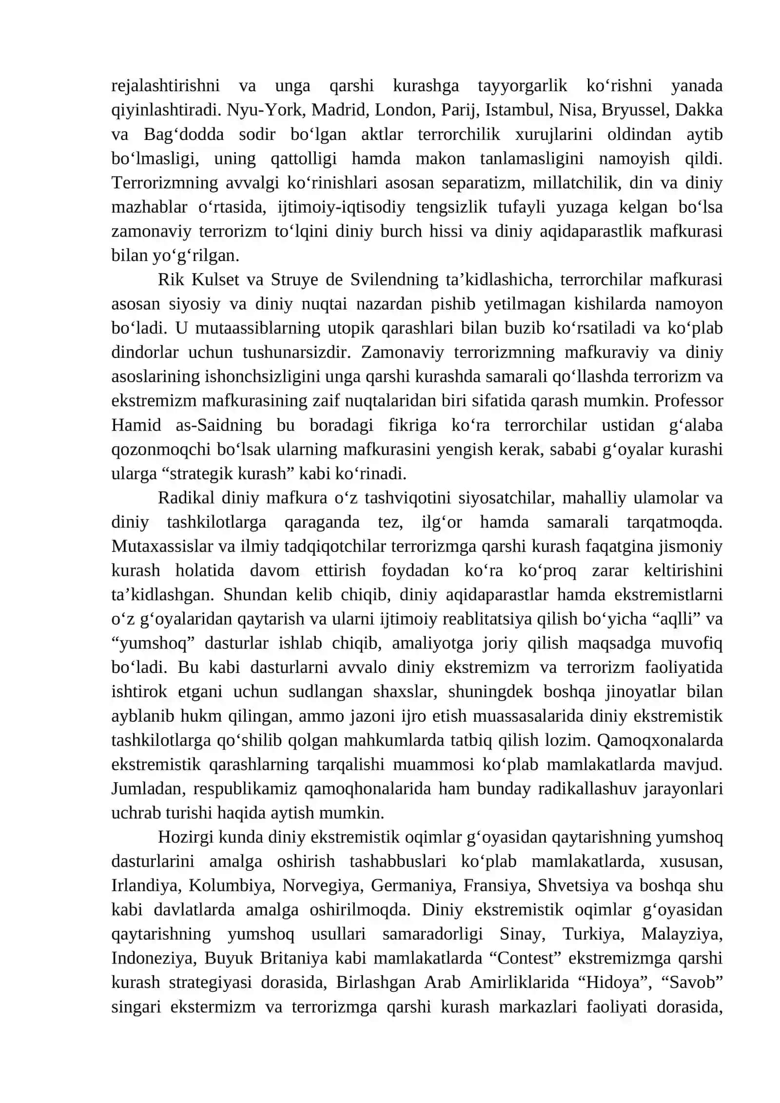 14-MAVZU. DUNYO HAMJAMIYATINING EKSTREMIZM VA TERRORIZMGA QARSHI KURASH TAJRIBASI 2