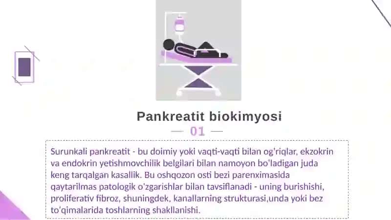 Pankreatit biokimyosi. Seliakiya. Kron kasalligi. Diareya. Qabziyat 2