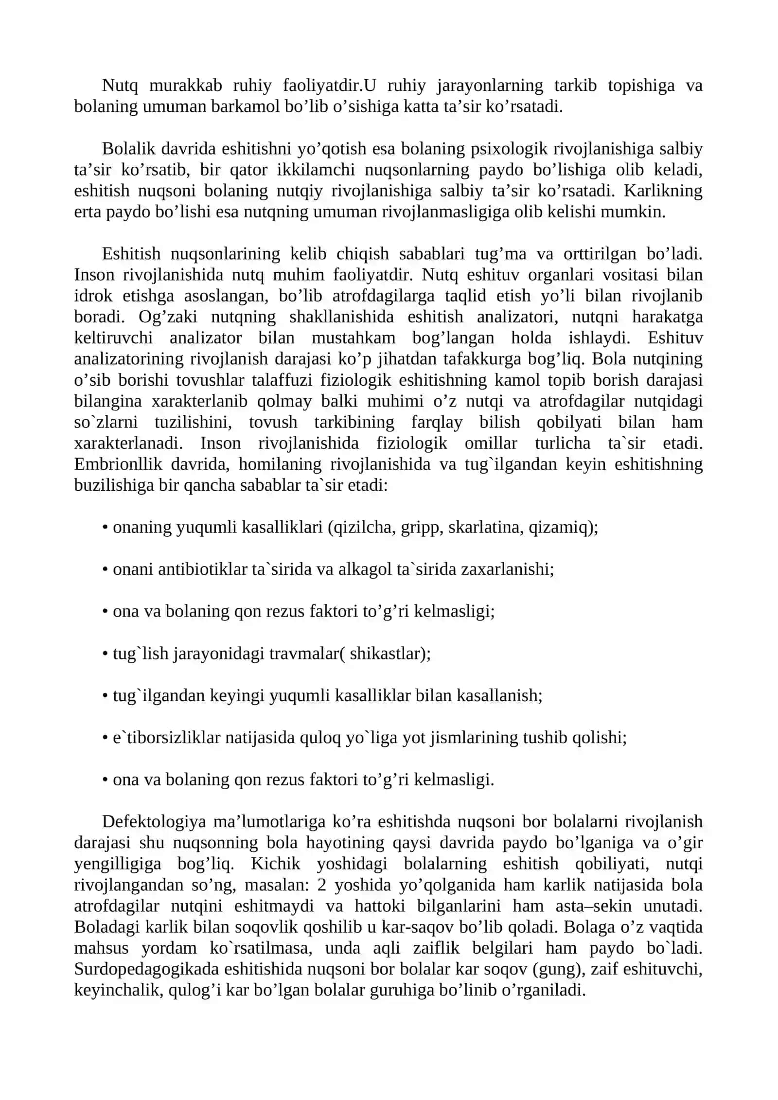 SURDOPEDAGOGIKA. ESHITISHDA NUQSONI BOR BOLALAR 2