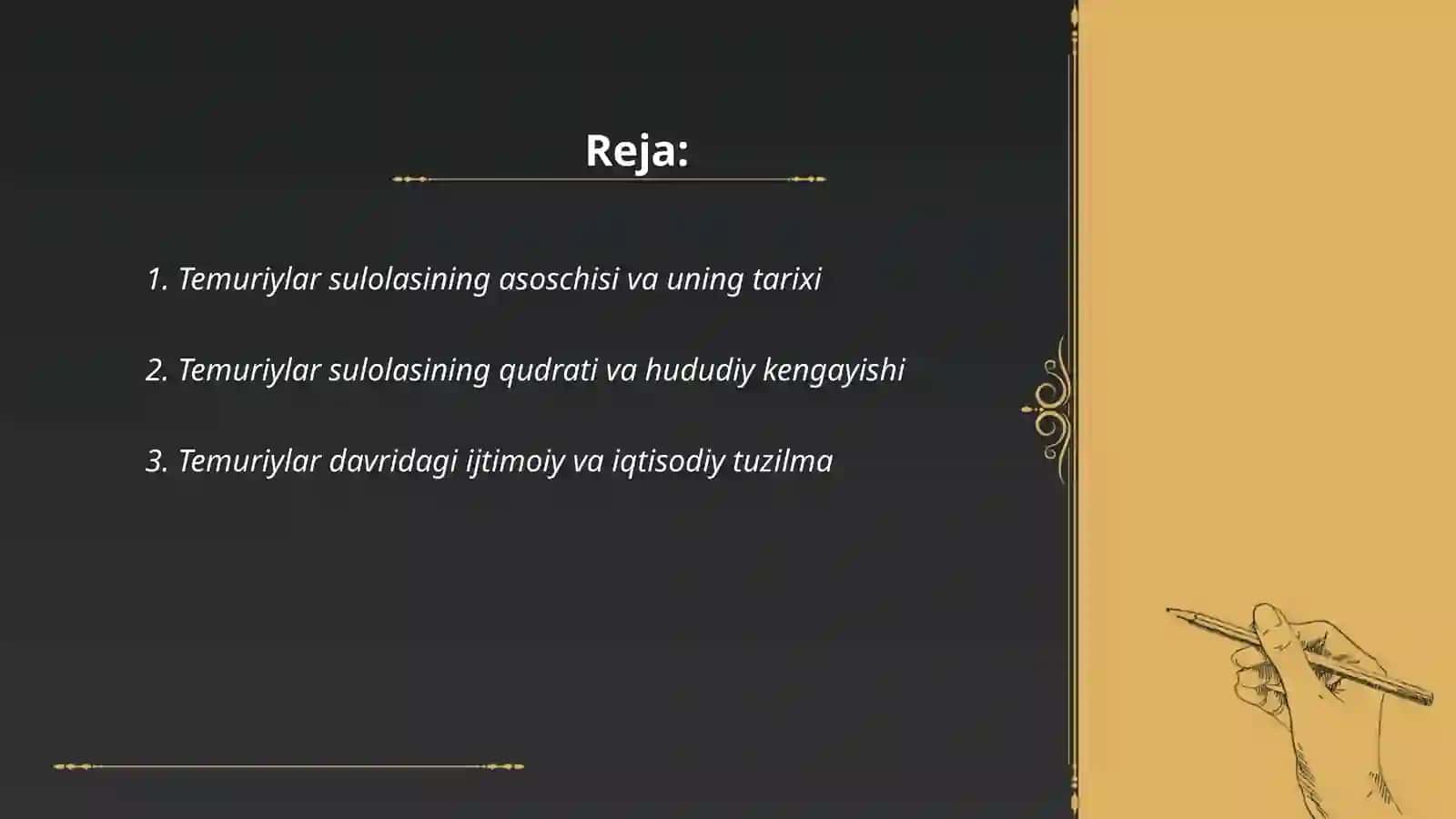 Temuriylar sulolasini inqirozi 2