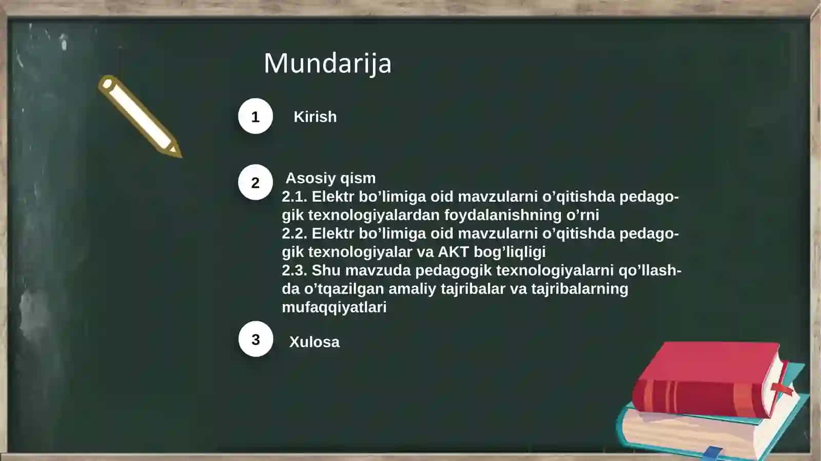 Elektr bo’limini o’qitishda Pedagogik texnologiyalardan  foydalanish 2