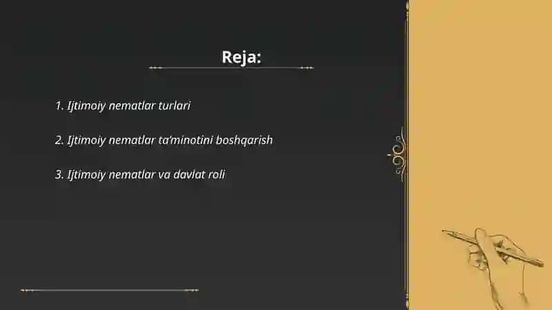 Ijtimoiy nematlar samarali va raqobatli taminot 2