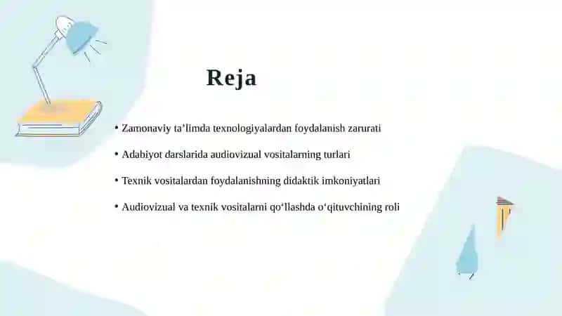 Adabiyot darslarida audiovizual va texnik vositalardan foydalanish 2
