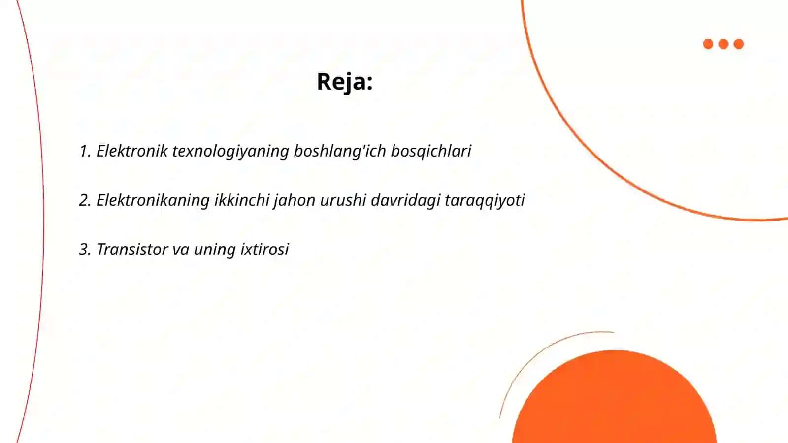 Elektronikaning rivojlanish tarixi, zamonaviy holati va istiqbollari 2