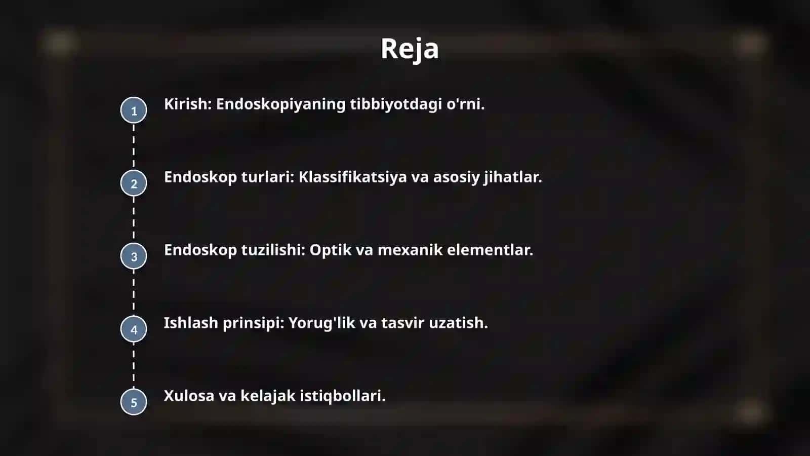 Endoskoplarning turlari, tuzilishi va ishlash prinsipi. 2