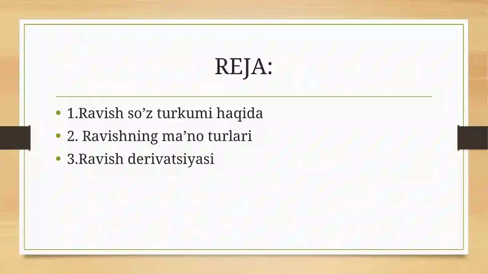 RAVISH VA UNING XUSUSIYATLARI 2