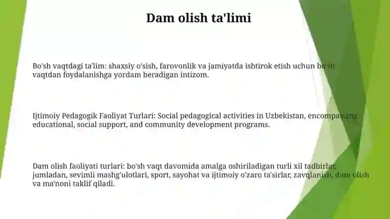 Ijtimoiy Pedagogik Faoliyat Turlari 2