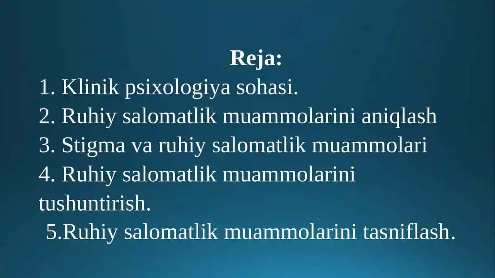 KLİNİK PSİXOLOGİYA VA RUHİY SALOMATLIK MUAMMOLARI 2