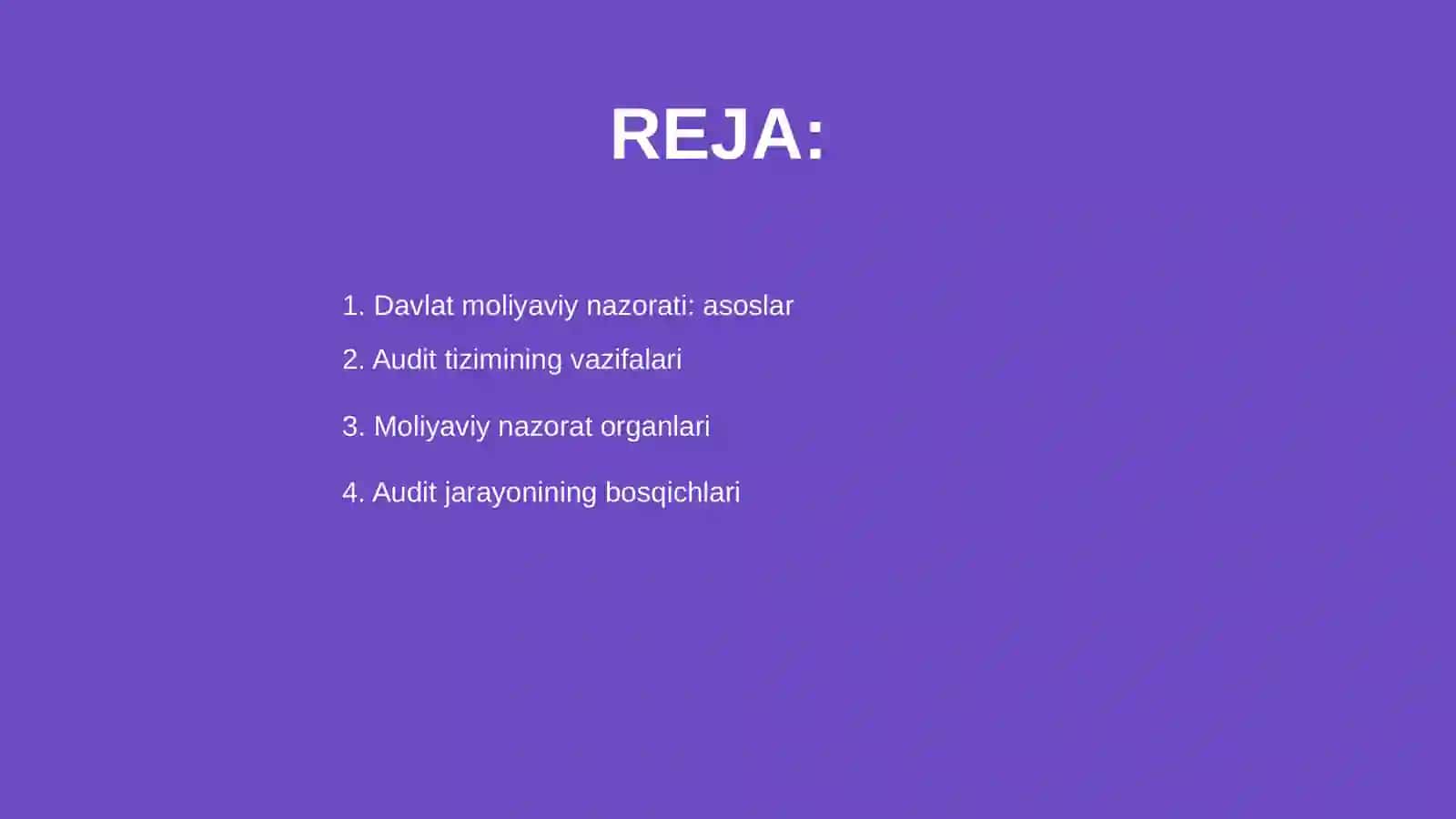 Davlat moliyaviy nazorati va audit tizimi 2