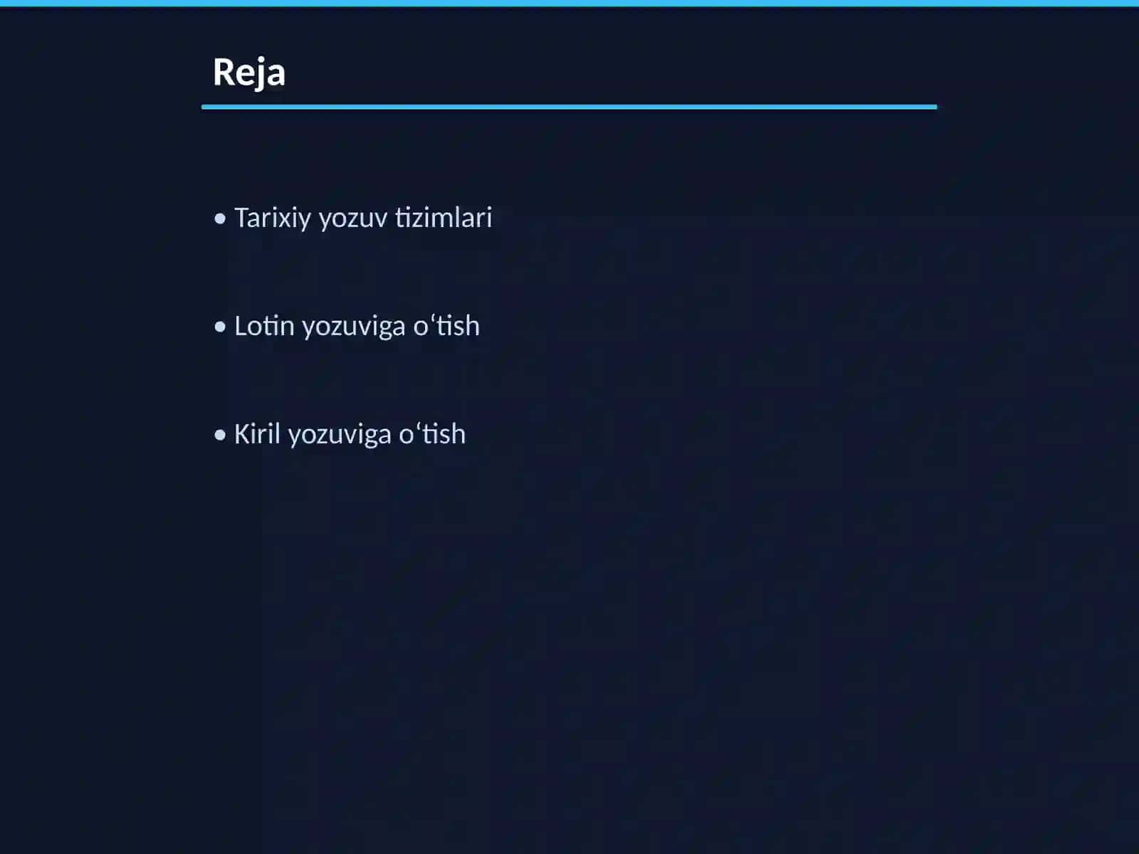 Oʻzbek tilining yozuv tizimlari tarixi 2