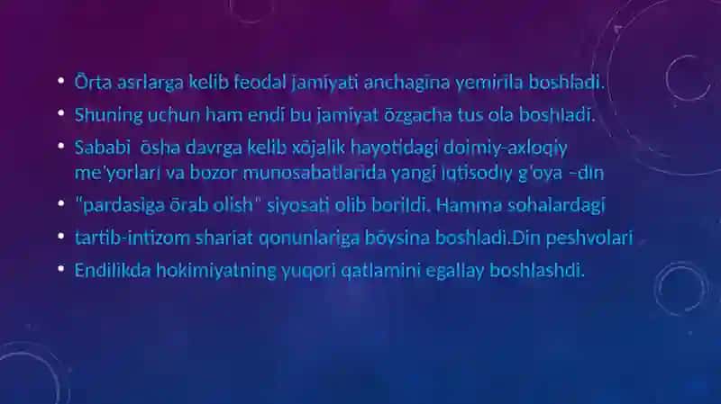 Feodal jamiyati va uning yemirilishida iqtisodiyot taʼlimotlar 2