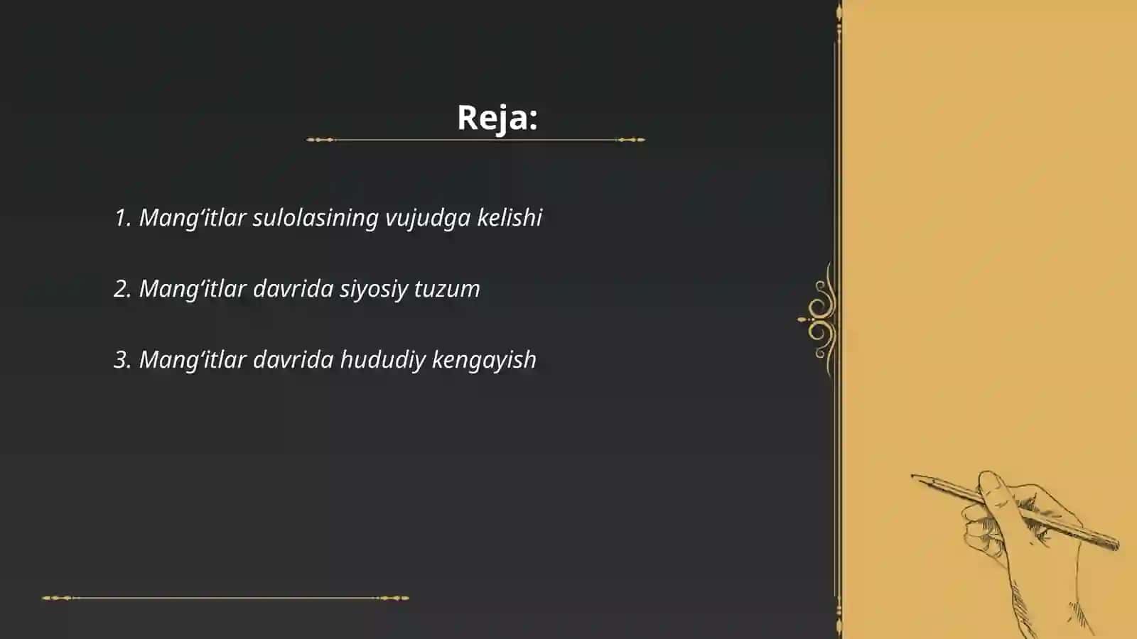 Mangʻitlar sulolasi haqida 2
