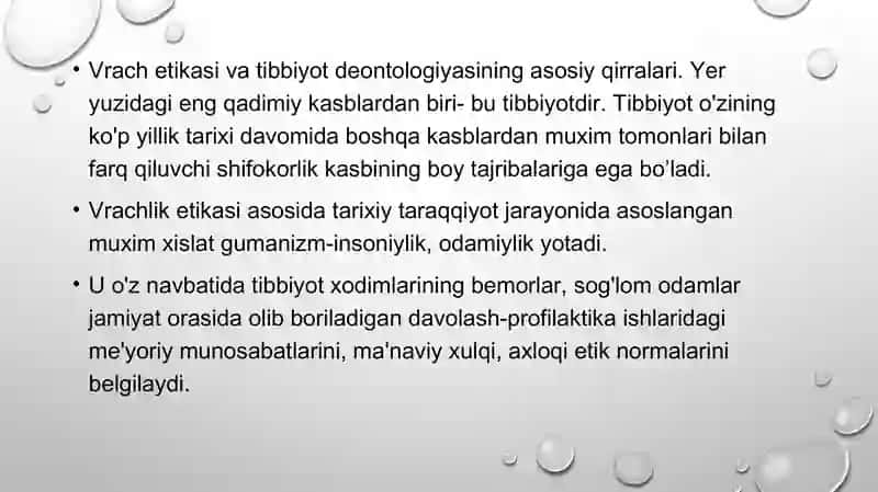 TIBBIYOT ETIKASI VA DEONTOLOGIYASI ASOSLARI 2