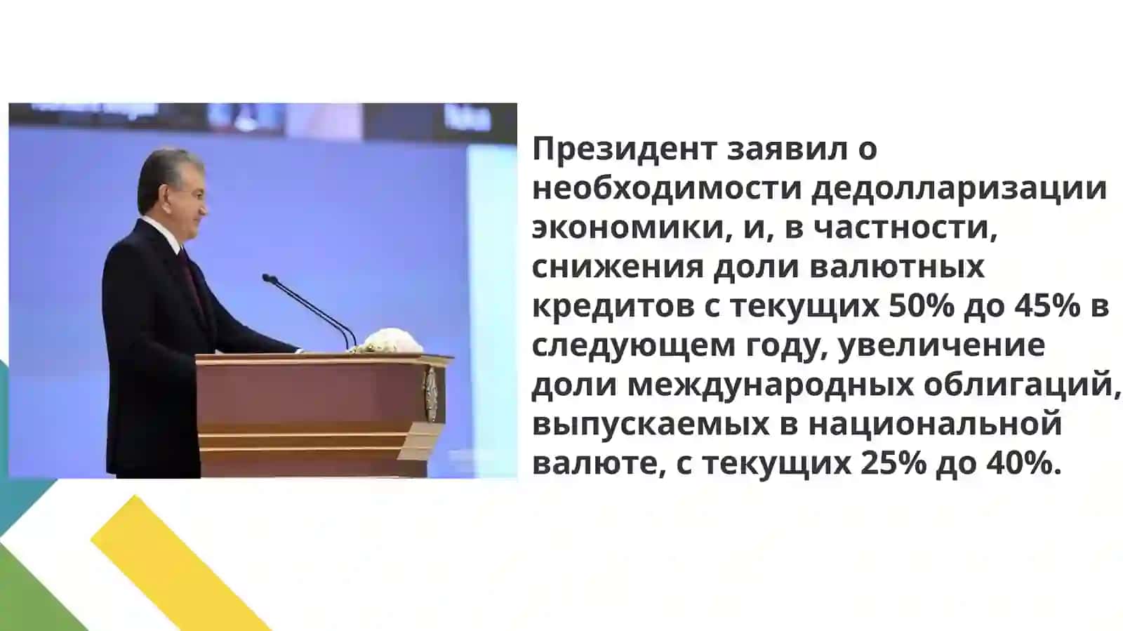 Достижение макроэкономической стабилизации в Узбекистане 2