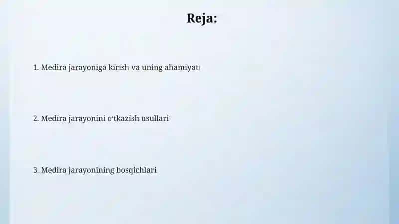 Medira jarayoniga kirish va uning ahamiyati 2