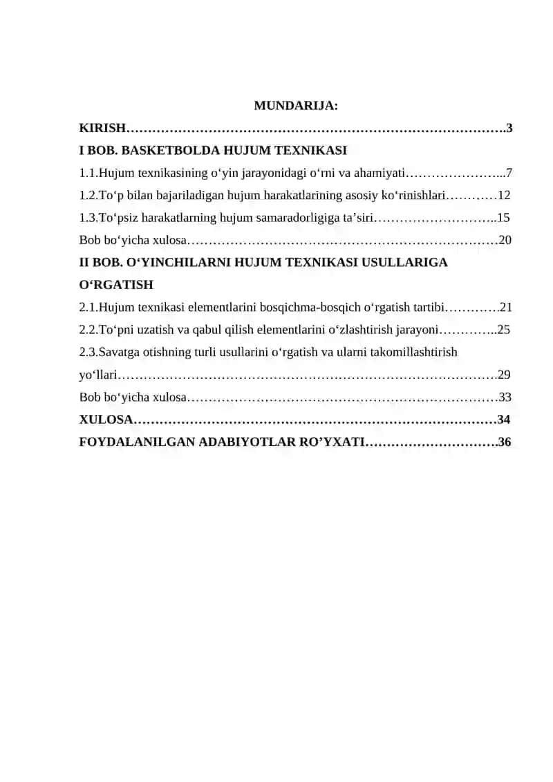 Basketbolda o’yinchilarni xujum texnikasi usullariga o’rgatish 2