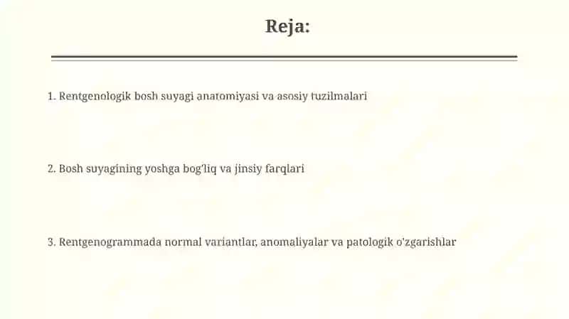 Kalla suyaklarining rentgenatomiyasi. Kalla suyagining yoshi va jinsiy tafovutlari 2