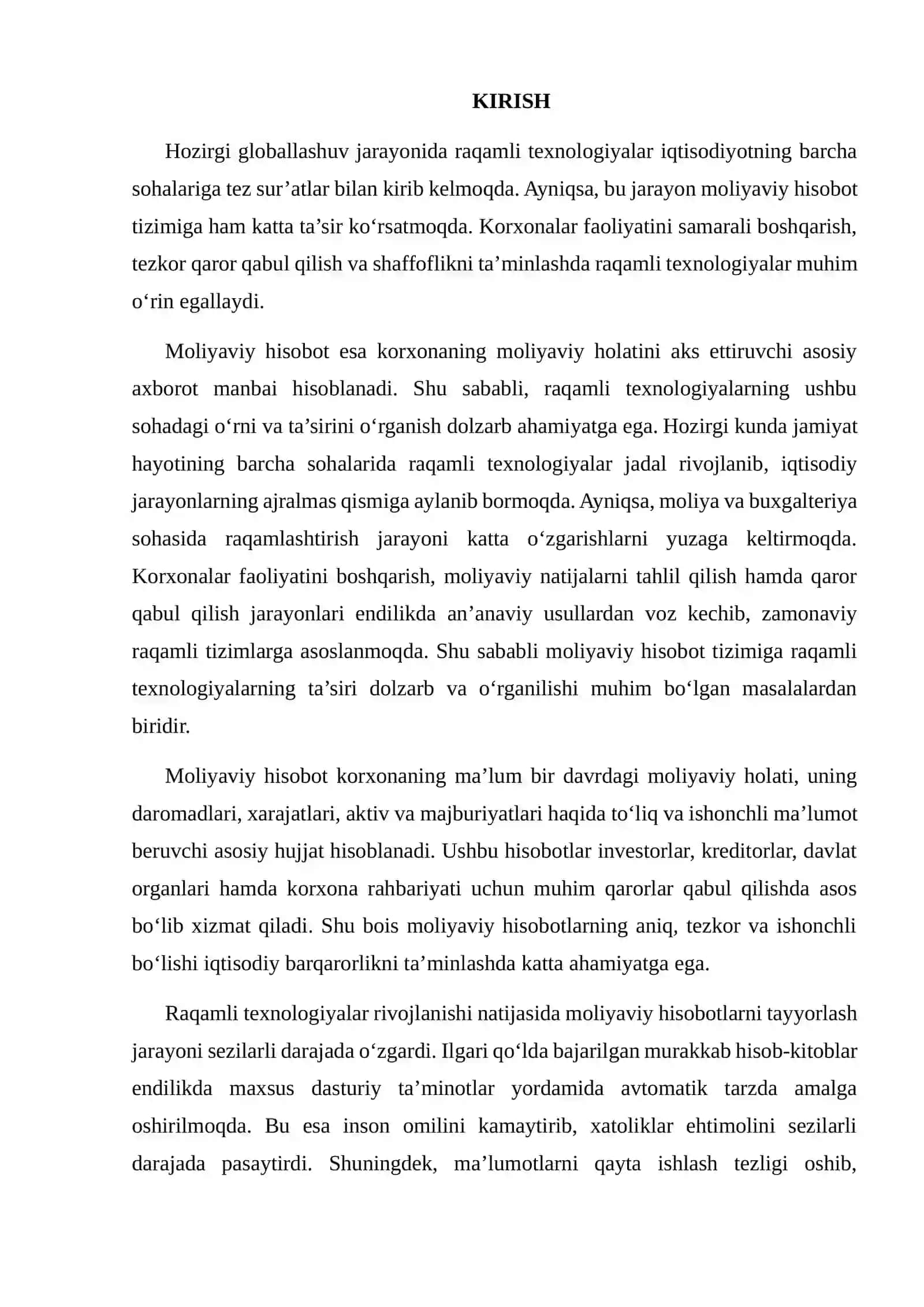 Raqamli texnologiyalarning moliyaviy hisobotga ta’siri 2