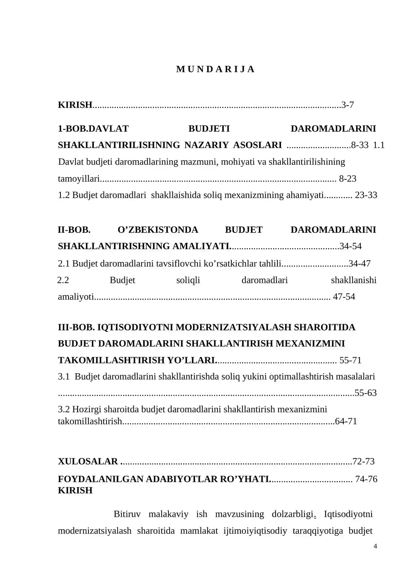Iqtisodiyotni modernizatsiyalash sharoitida budjet daromadlarini shakillantirish mexanizmini takomillashtirish 2