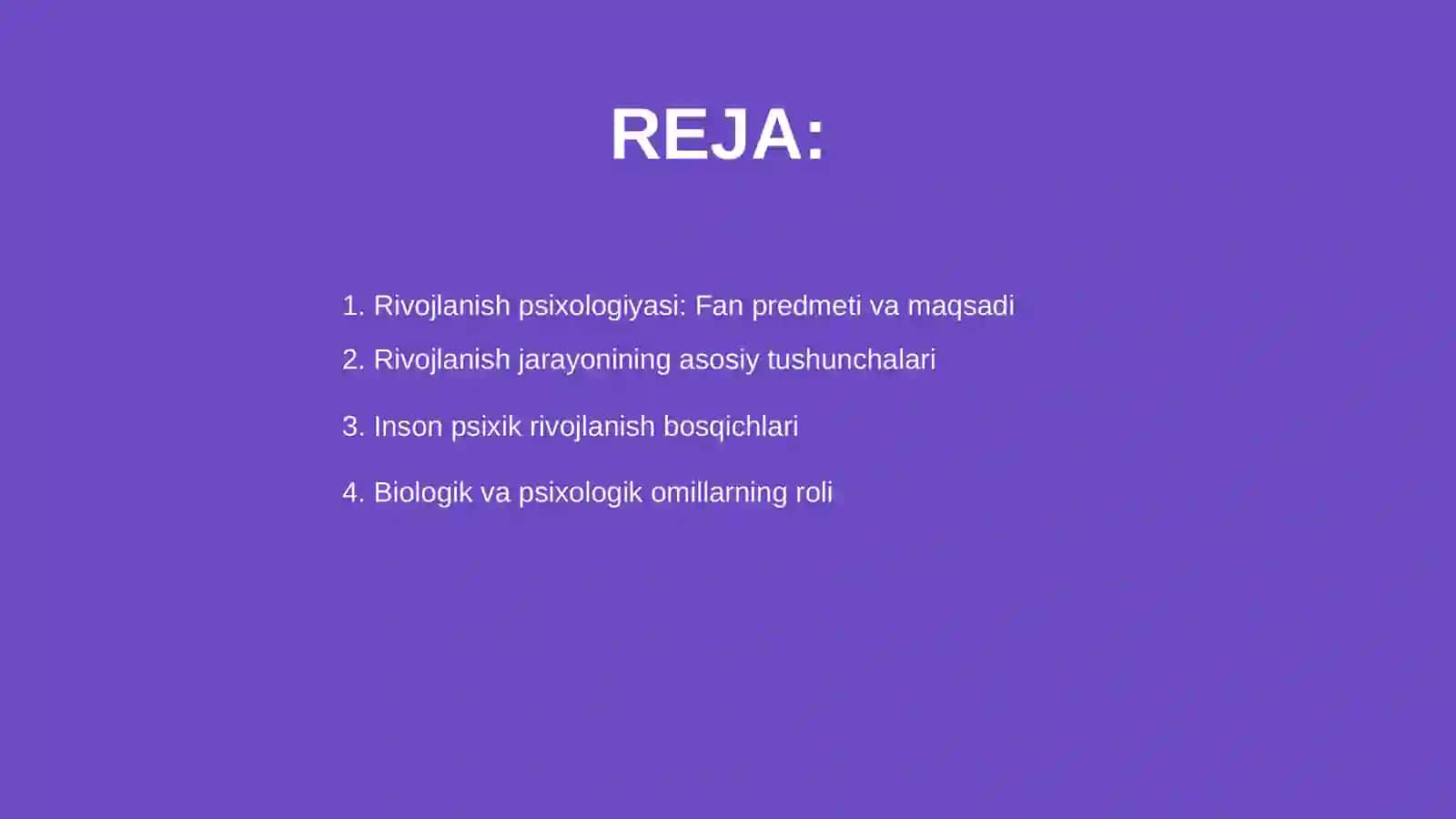 Rivojlanish psixologiyasi fani predmeti 2